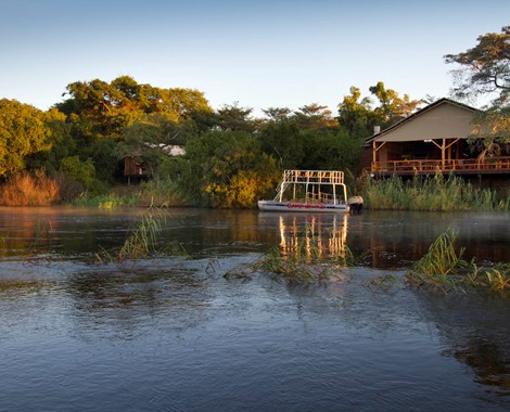 This wonderful camp is nestled on the banks of the mighty Zambezi river, about 20 minutes drive from Livingstone and about 25 minutes from one of the natural wonders of the world, the Victoria Falls!