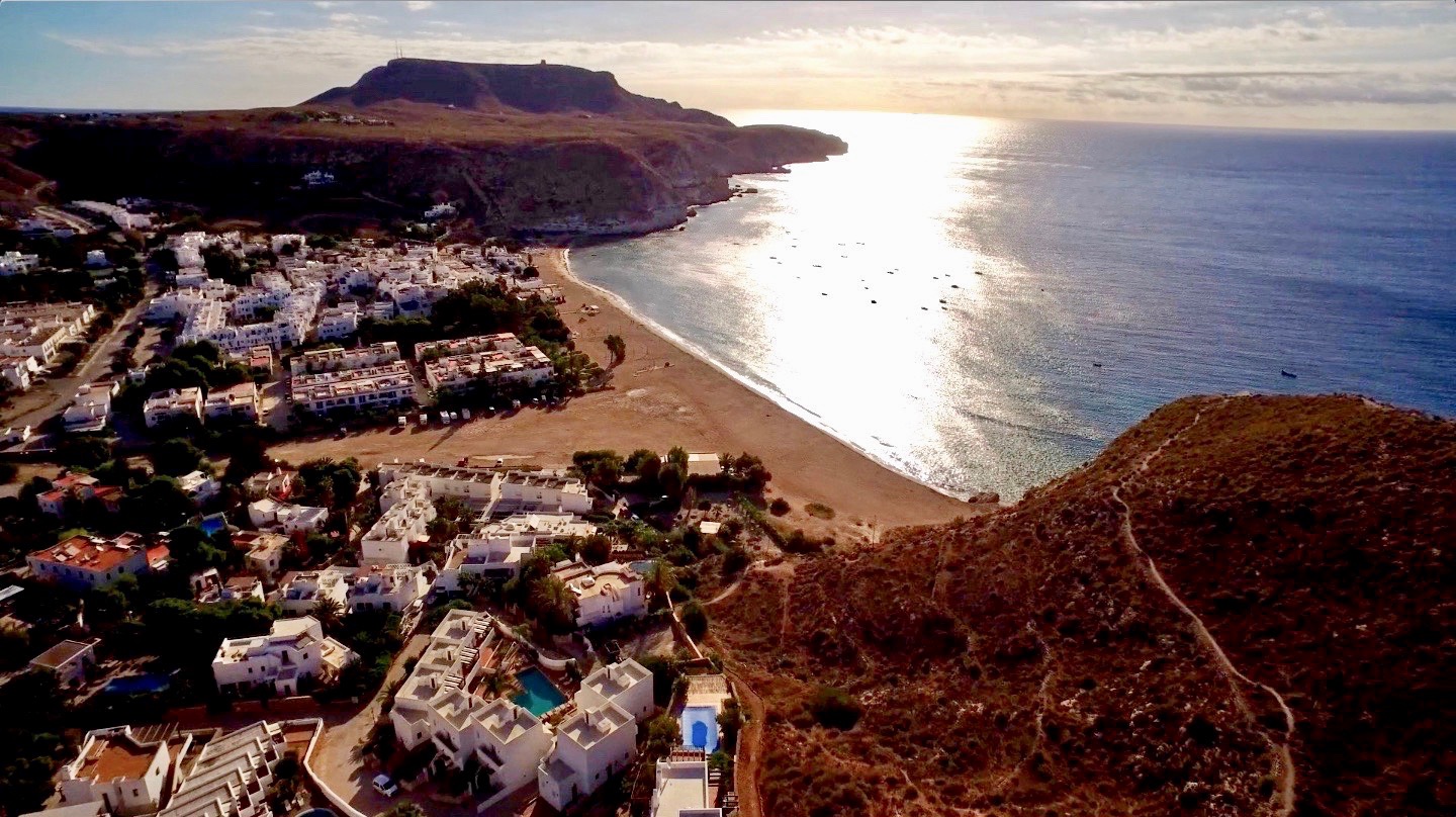 Seven elegant houses with sea views and a pool only  200  metres from the Agua Amarga Beach