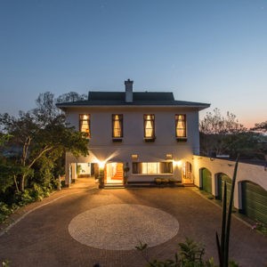 This prestigious Guest House is accessed via a narrow unpretentious suburban lane in Umtentweni by the same name