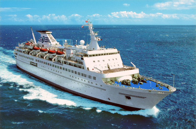 This well-known cruise ship was originally designed and built as a passenger ferry by Wartsila in Turku, Finland